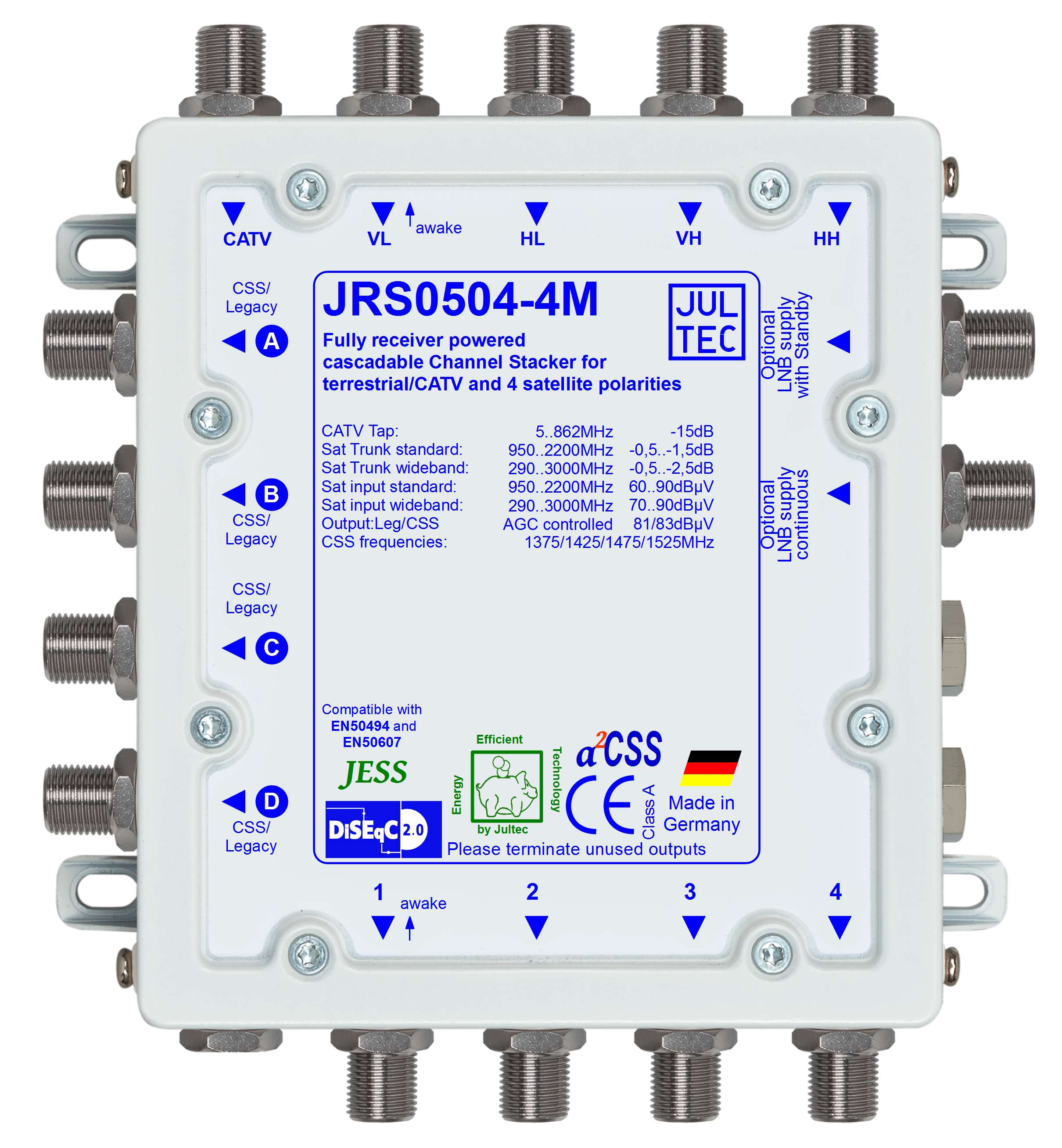 Jultec JRS0504-4M Einkabelumsetzer 5/4x4