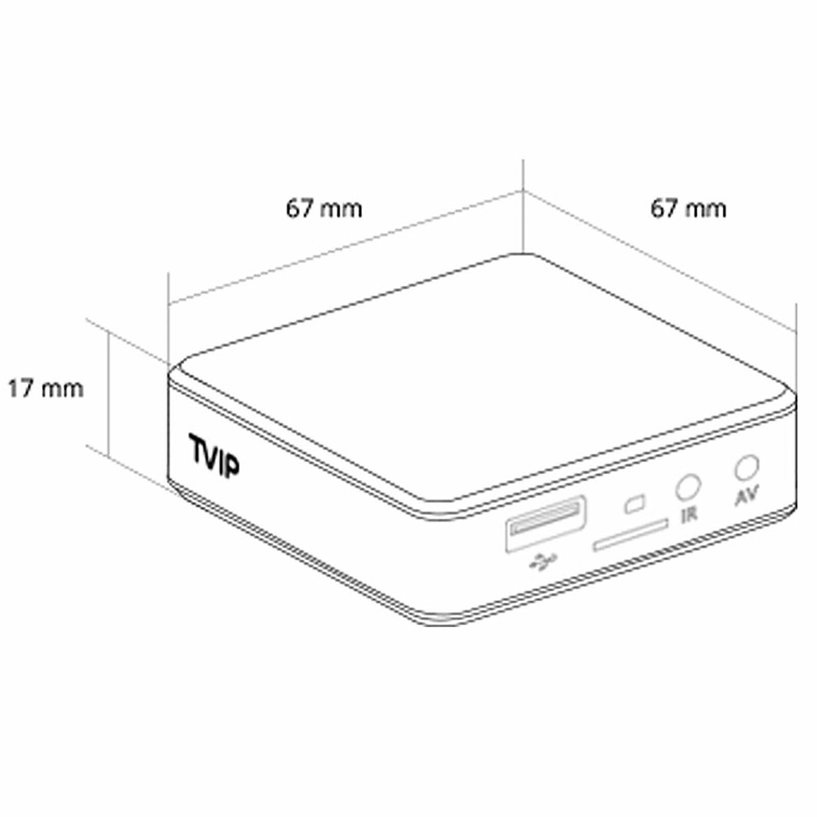 TVIP S-Box v.710 4K UHD Android 11.0 Multimedia Streamer HDR LAN HDMI MicroSD USB Schwarz
