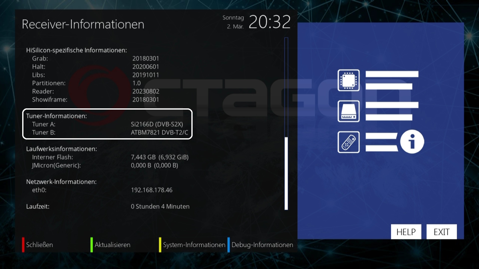OCTAGON SF8008 V3 SUPREME COMBO 4K UHD E2 DVB-S2X & DVB-C/T2 (DUAL OS)