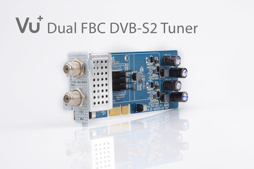 VU+ DVB-S2 FBC Twin Tuner mit 8 Demodulatoren