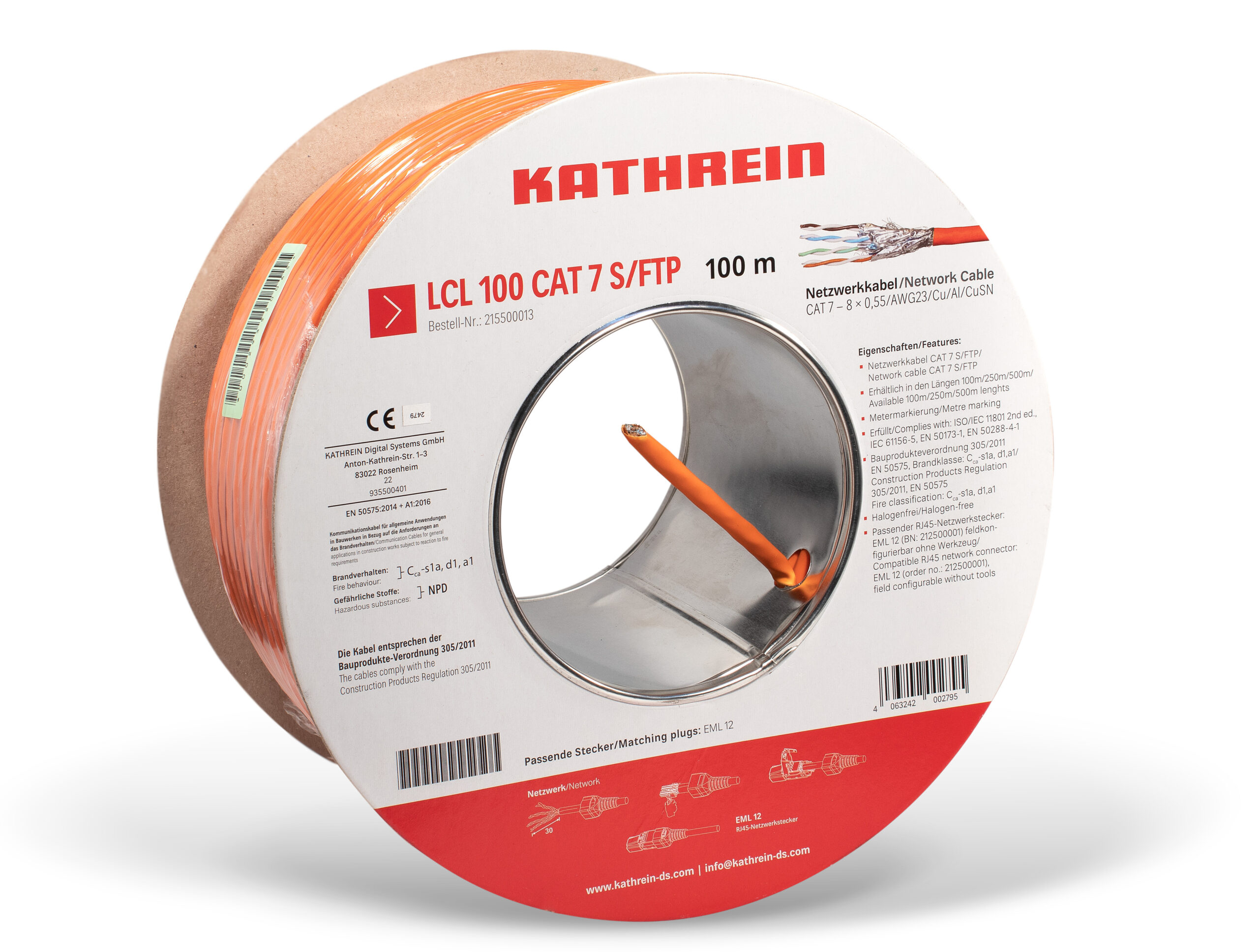 Kathrein LCL 100 Cat7-Netzwerkkabel 100 Meter