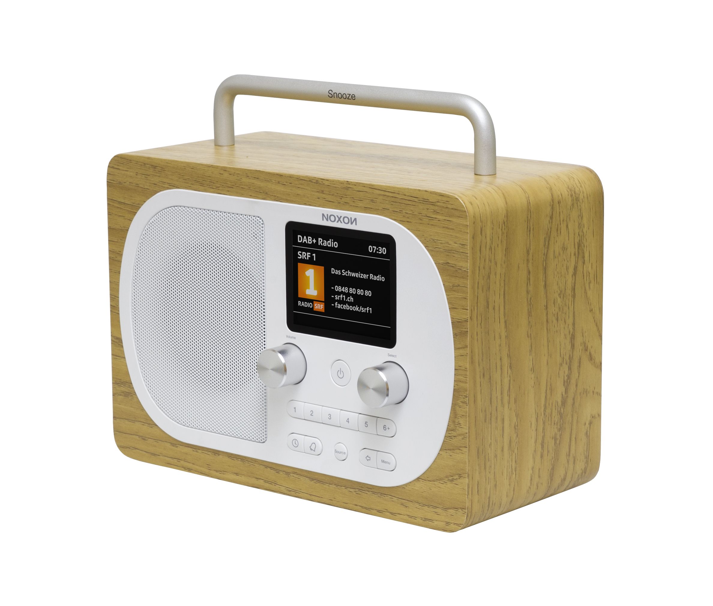 Noxon Eiger Eiche, DAB+ und UKW-Radio, BT, Akku