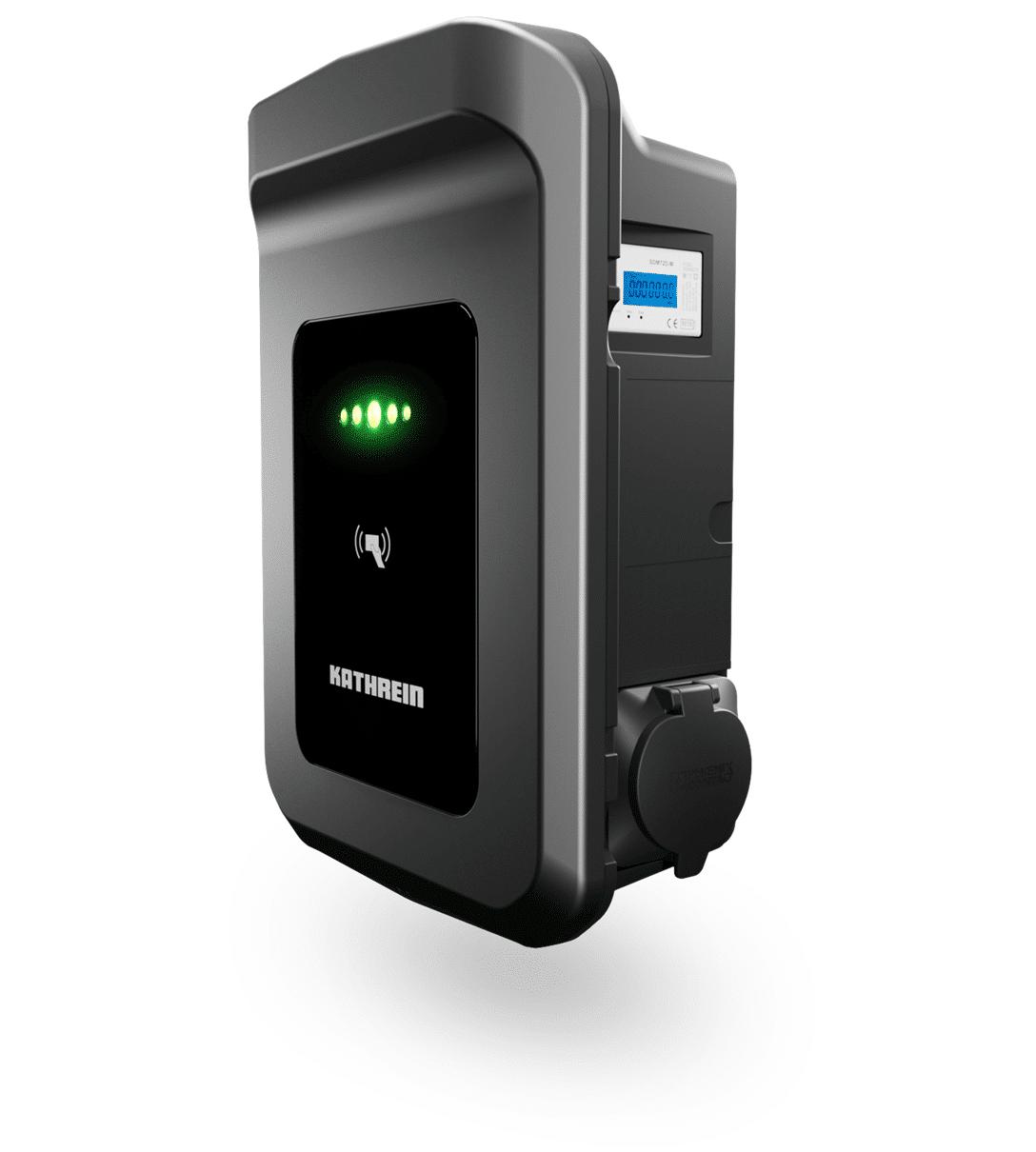 Kathrein Wallbox AC60E-11-P-A, Dose, MID, Last, mit Ladedose, Eichrechtskonform, 11kW, Anthrazit