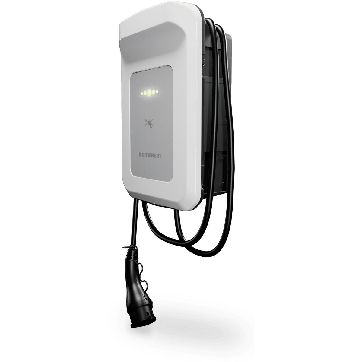 Kathrein Wallbox AC40E-11-C500-W, Kabel, 5m Kabel, Eichrechtskonform, 11kW, Weiß