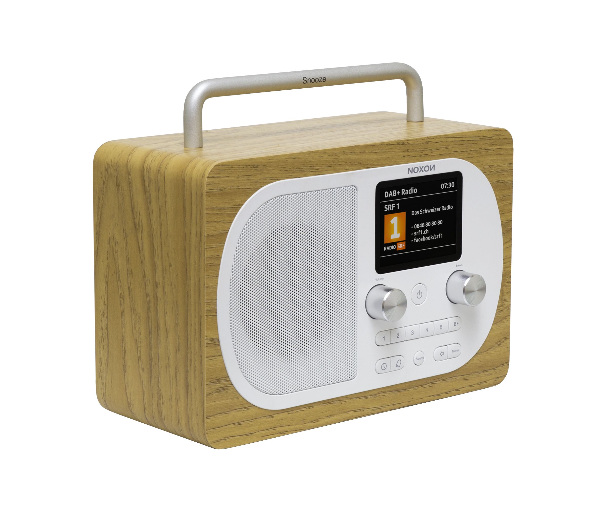 Noxon Eiger Eiche, DAB+ und UKW-Radio, BT, Akku
