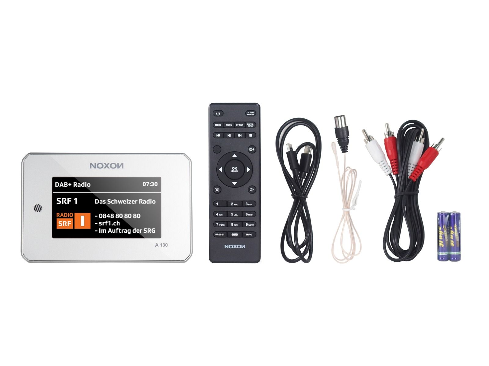 Noxon A 130 silber, Audio Adapter DAB+/UKW & Internet-Radio
