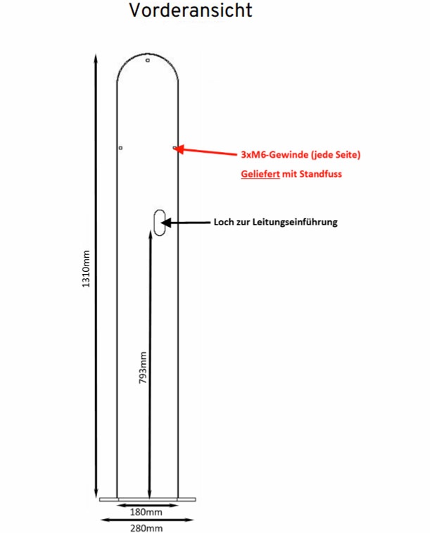 myenergi Zappi pedestal Standfuß für 1-2 zappi