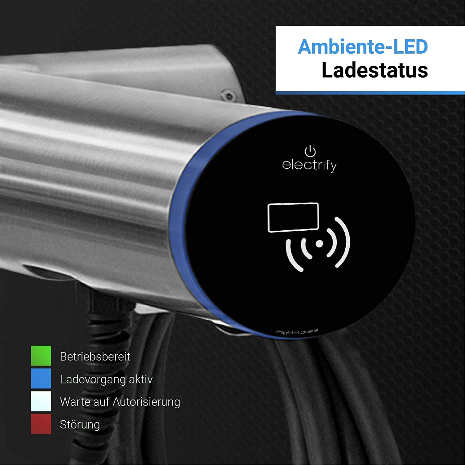 Hesotec Electrify eBox wr30-R, SMART, 11 kW (Schwarz) Wallbox/Walladapter/Ladesystem, Typ 2  (10060-27)