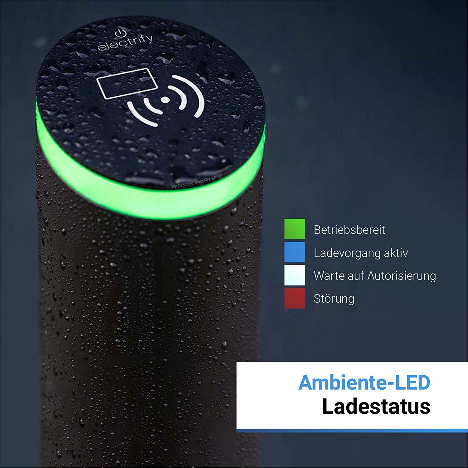 Hesotec Electrify eBox sr10, BASE, 22 kW (Schwarz) Wallbox/Walladapter/Ladesystem, Typ 2  (10071-27)