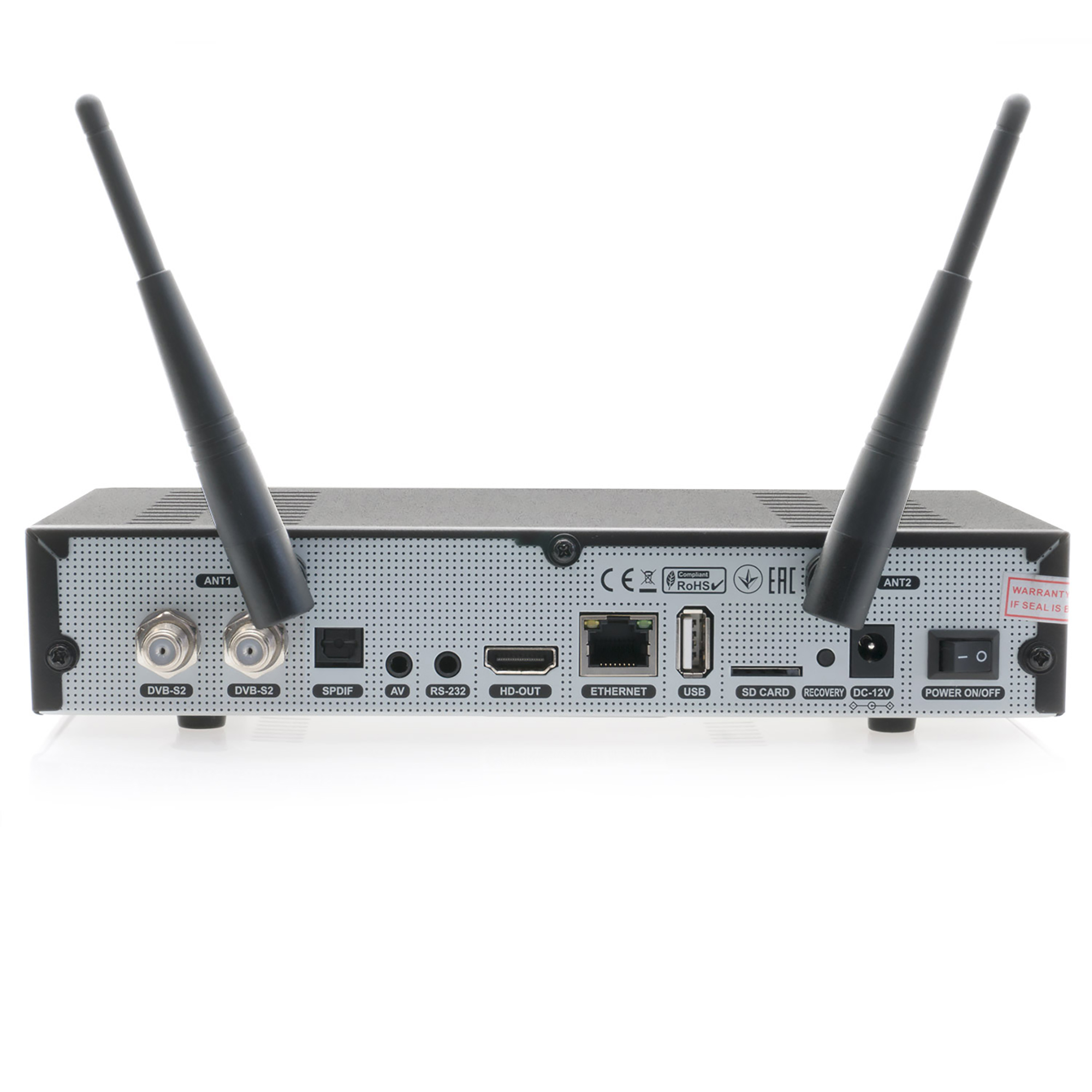 Octagon SF8008 Supreme UHD 4K Twin Sat (2x DVB-S2X MS, Linux E2, M.2, Dual-WiFi) schwarz