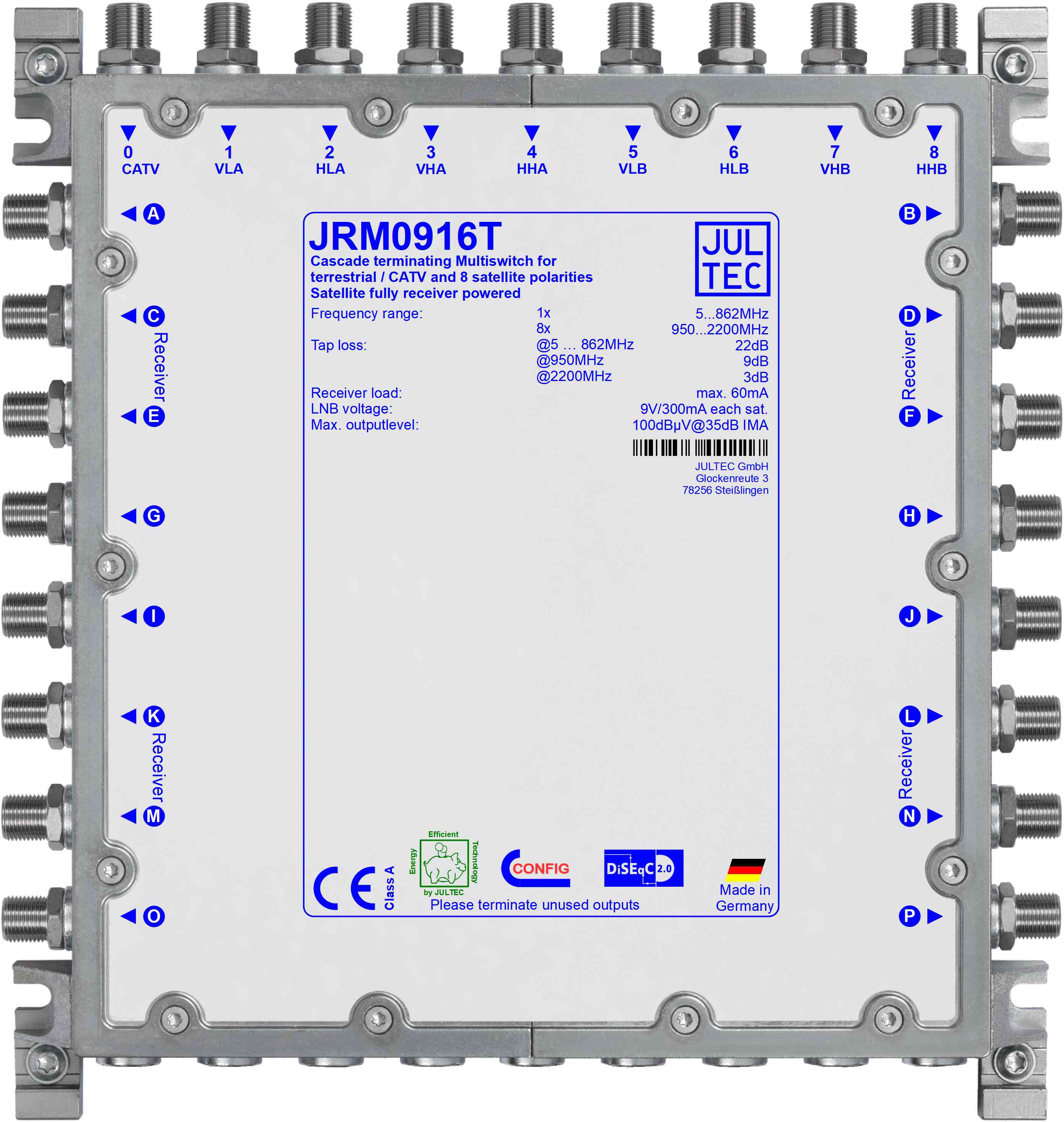 Jultec JRM0916T Multischalter 9/16