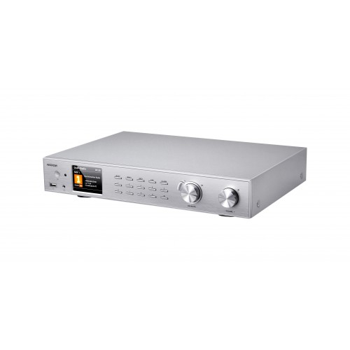 Noxon A 571 silber, Internetradio, DAB+, UKW Tuner, Spotify, Bluetooth, USB, LAN + WLAN