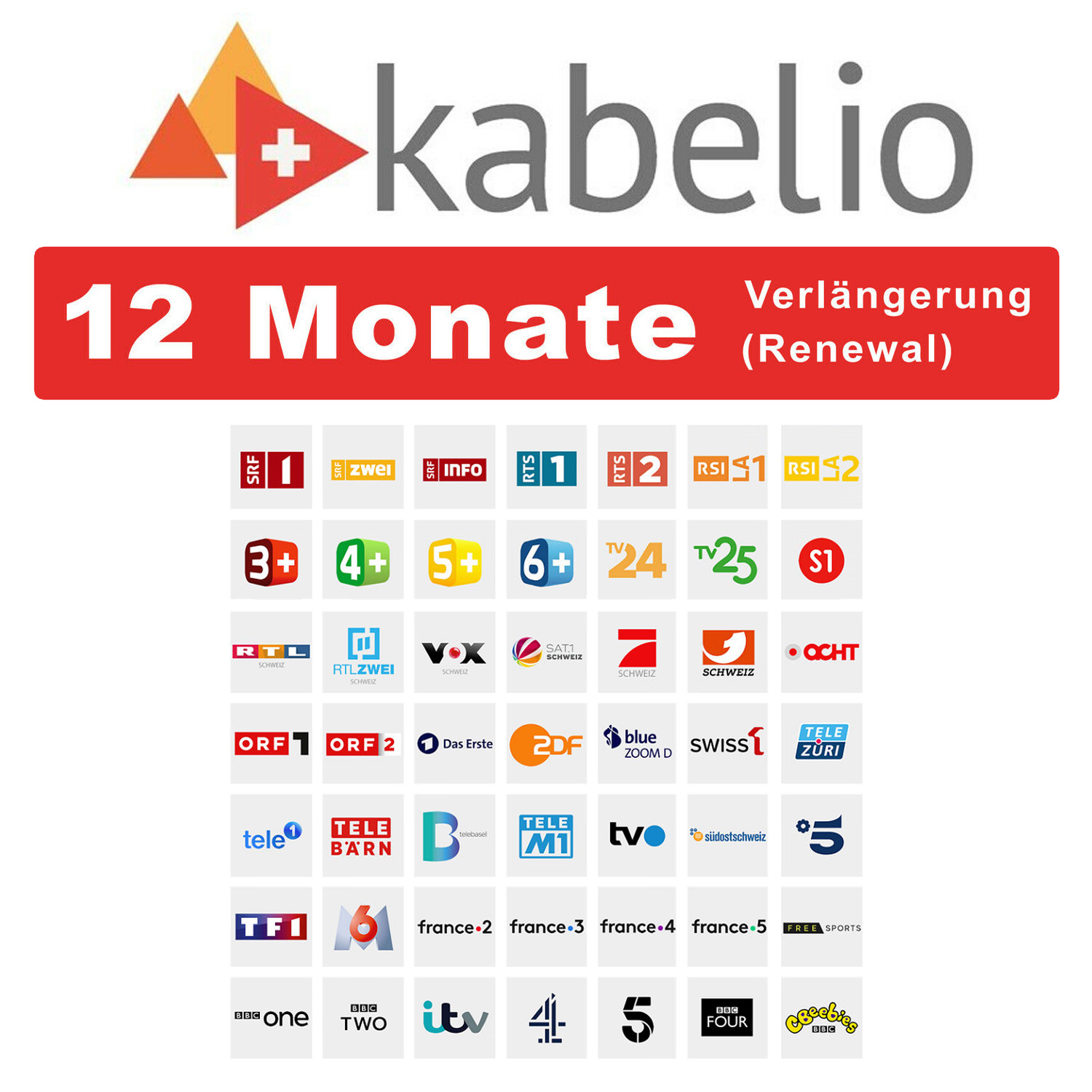 Kabelio Verlängerung (Renewal) 12 Monate