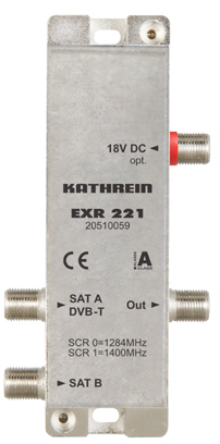 Kathrein EXR 221 Einkabel-Mini-Multischalter 2 auf 1x2