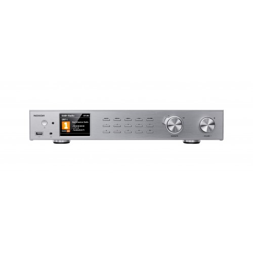 Noxon A 571 silber, Internetradio, DAB+, UKW Tuner, Spotify, Bluetooth, USB, LAN + WLAN