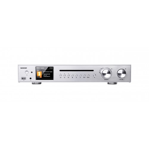 Noxon A 571 CD silber, Internetradio, DAB+, UKW Tuner, Spotify, Bluetooth, USB, LAN + WLAN