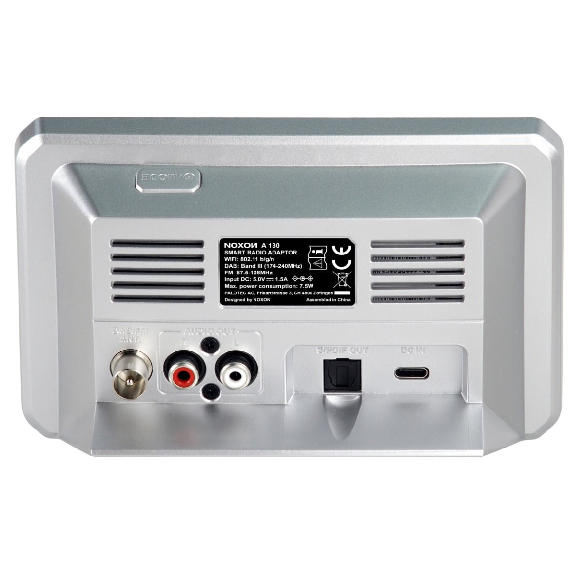 Noxon A 130 schwarz-silber, Audio Adapter DAB+/UKW & Internet-Radio
