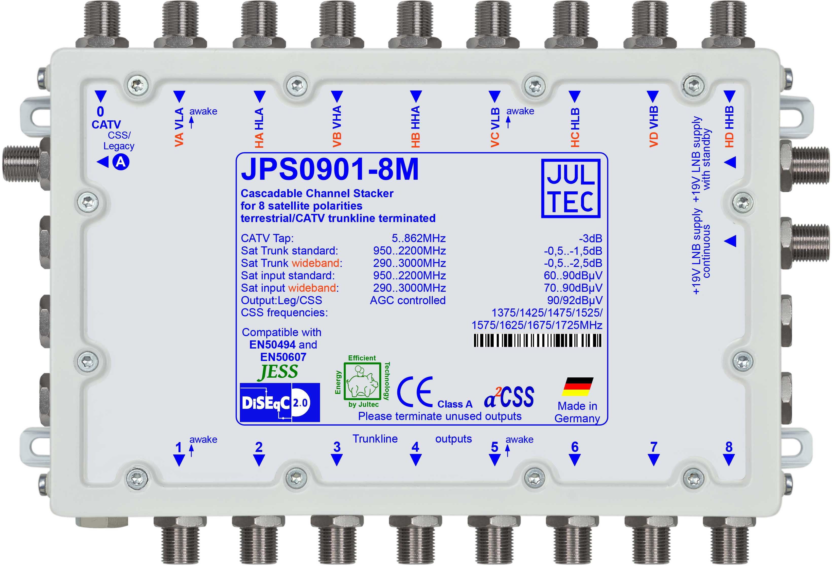 Jultec JPS0901-8M Einkabelumsetzer 9/1x8
