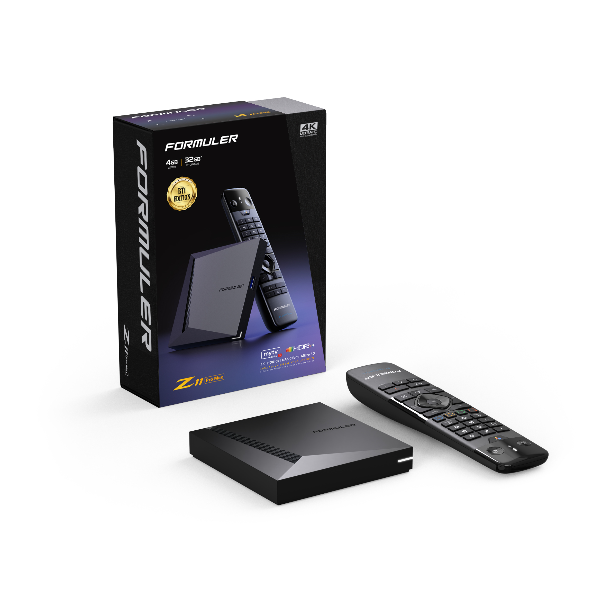 Formuler Z11 PRO MAX BT1-Edition 4K Android 11 OTT Medien Player 4GB RAM 32GB Flash