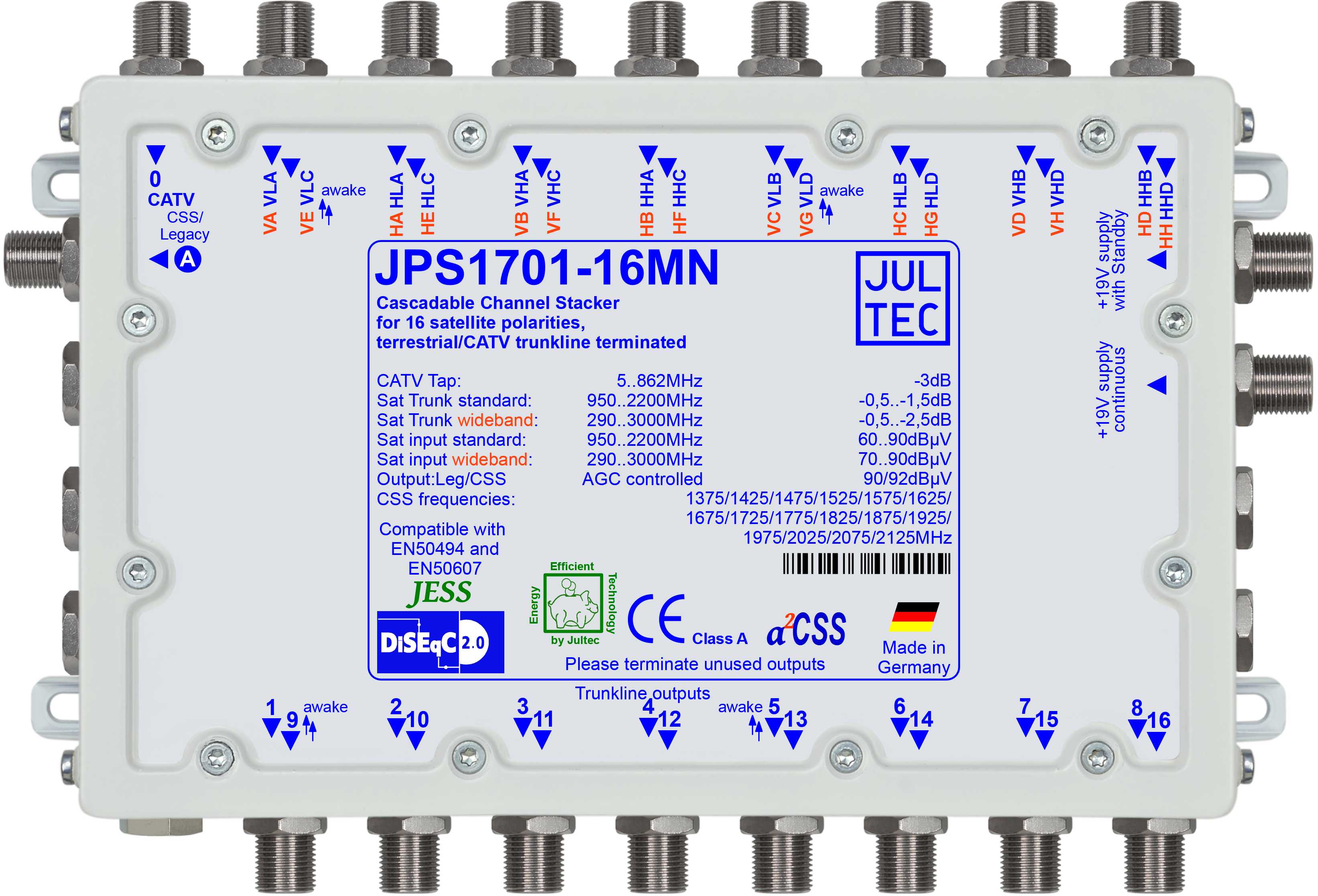Jultec JPS1701-16MN Einkabelumsetzer 17/1x16